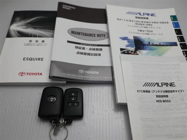 エスクァイア Gi ブラックテーラード 衝突軽減システム キーレス アイスト アルミ ナビTV ETC車載器 オートエアコン 横滑り防止 LEDランプ ABS ミュージックプレイヤー接続可 スマートキー ワンオーナー クルコン 3列シート(30枚目)