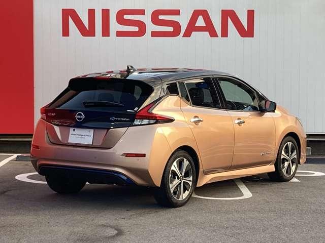 リーフ X Vセレクション プロパイロット 本革シート LEDライト レーダークルコン 360°カメラ 踏み間違い防止装置 LEDランプ セキュリティ ドライブレコーダー 1オーナー ETC インテリキー レーンキープアシスト サイドエアバッグ パワーウィンドウ ABS(3枚目)