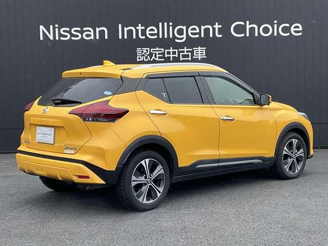 キックス １．２Ｘ　ツートーンインテリアエディション（ｅ－ＰＯＷＥＲ）　【大画面純正ナビ】【プロパイロット】【ドラレコ（前．後）】★アラウンドモニター★ＥＴＣ★被害軽減ブレーキ★踏み間違い防止アシスト★フロント＆リヤソナー★ＬＤＷ★（3枚目）