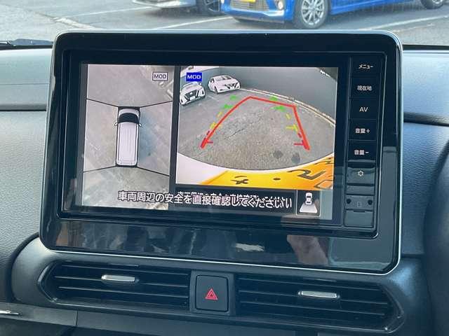 ◆◆◆まるで真上から見ているかのように見えますアラウンドビューモニターです。駐車が苦手な方でもこれでらくらく駐車できますよ。