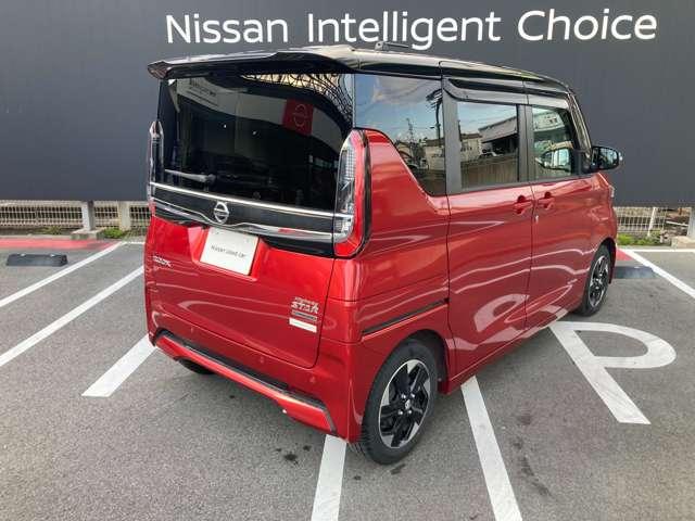 ルークス 660 ハイウェイスターX プロパイロット エディション ハンズフリー両側オートスライドドア 左右パワースライドドア アイドリング イモビ パノラマモニター 助手席エアバッグ 衝突軽減ブレーキ PW ナビ&TV 1セグ LEDヘッドライト LDW スマートキー ワンオーナー車 バックカメラ(3枚目)