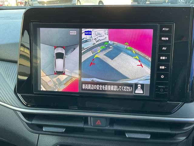 ノート １．２　Ｘ　大画面メモリ－ナビ　アラウンドモニタ－　リアカメラ　衝突被害軽減ブレ－キ　全方位カメラ　ＥＴＣ付　禁煙車　ＬＥＤヘッドライト　レーンアシスト　インテリジェントキー　ワンオーナー　ドラレコ　整備記録簿　盗難防止システム　ワンセグＴＶ　ＴＶナビ（7枚目）