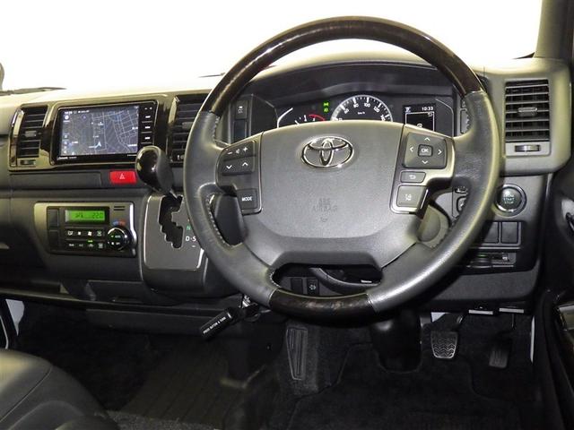 ハイエースバン スーパーＧＬ　ダークプライムＩＩ　衝突被害軽減システム　メモリーナビ　フルセグ　バックカメラ　ＥＴＣ　ドラレコ　ＣＤ　ミュージックプレイヤー接続可　ＬＥＤヘッドランプ　スマートキー　キーレス　４ＷＤ　ディーゼル（7枚目）