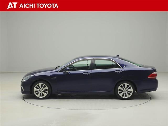 クラウンハイブリッド Ｌパッケージ　アルミホイール　盗難防止システム　ＡＢＳ　ＤＶＤ再生　ＨＤＤナビ　オートクルーズコントロール　フルセグＴＶ　エアコン　ＥＴＣ　ナビＴＶ　キーレス　スマートキー・プッシュスタート　バックモニター（3枚目）