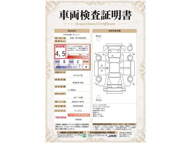 車両状態評価書