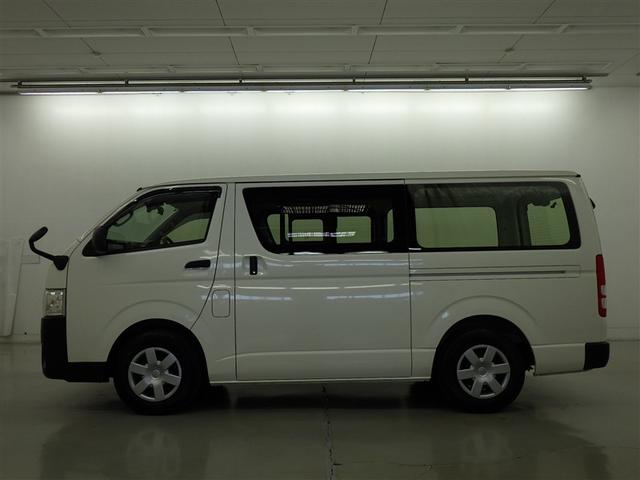 ハイエースバン ＤＸ　衝突被害軽減システム　メモリーナビ　フルセグ　バックカメラ　ＥＴＣ　ドラレコ　ＣＤ　ミュージックプレイヤー接続可　ＤＶＤ再生　ＬＥＤヘッドランプ　乗車定員６人　キーレス　ディーゼル　ワンオーナー（3枚目）