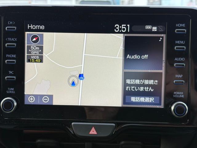 トヨタ純正ナビ付きで、ｉＰｈｏｎｅのＣａｒｐｌａｙ、ａｎｄｒｏｉｄのａｎｄｒｏｉｄａｕｔｏ対応のディスプレイオーディオ機能も搭載！