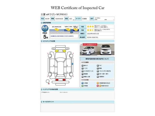 ｅＫワゴン Ｍ　弊社社有車　Ｍナビ　ＴＶ　Ｂカメラ　前後センサー　助手席エアバッグ　踏み間違い衝突防止アシスト　キーレスキー　運転席エアバッグ　バックカメラ　シートヒーター　アイドリングストップ　パワーステアリング（5枚目）