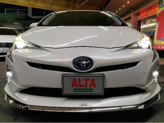 プリウス Ａツーリングセレクション　純正９インチナビ　Ｂｌｕｅｔｏｏｔｈ　フルセグＴＶ　Ｂカメラ　モデリスタフルエアロ　ＴＳＳ　ＩＣＳ　ＢＳＭ　ＨＵＤ　アダプティブクルーズコントロール　黒革シート　シートヒーター　ＬＥＤヘッドライト（2枚目）