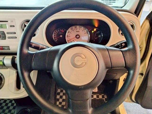 ミラココア ココアＸ　キーフリー　オートエアコン　純正デッキ　ベンチシート　タイミングチェーン　ヘッドライトレベライザー　ドアバイザー　パワステ　電動格納ミラー　アームレスト　Ｗエアバッグ　パワーウィンドウ　フロアマット（15枚目）