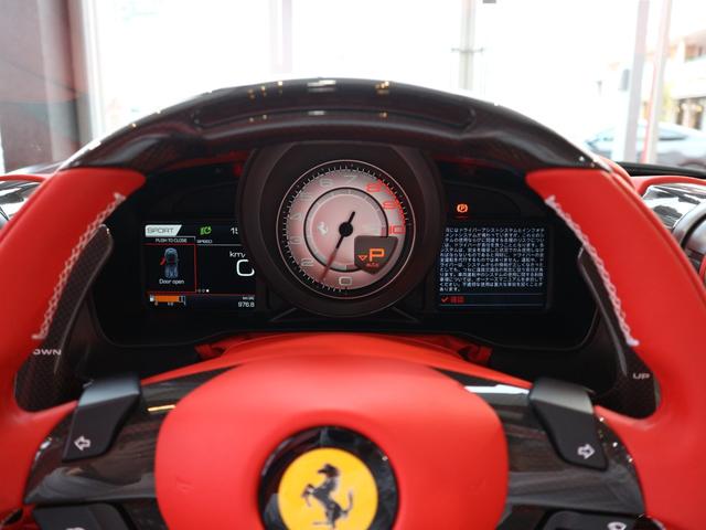 F8スパイダー F1 DCT レーシングシート(トリコロールstripe) ワンオーナー車/フルディーラー整備記録簿/OP1000オーバー/フルボディステルスPPF施工/内外装EGカーボン/LEDハンドル/ダイヤモンドカット鍛造20AW(チタンボルト)/Fリフター(22枚目)