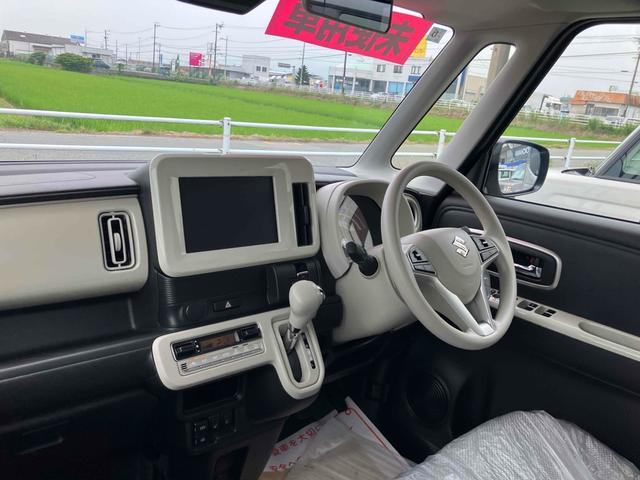 ワゴンＲスマイル ハイブリッドＸ　届け出済み未使用車　両側電動スライドドア　クリアランスソナー　オートクルーズコントロール　レーンアシスト　衝突被害軽減システム　ＬＥＤヘッドランプ　スマートキー　アイドリングストップ　電動格納ミラー（43枚目）