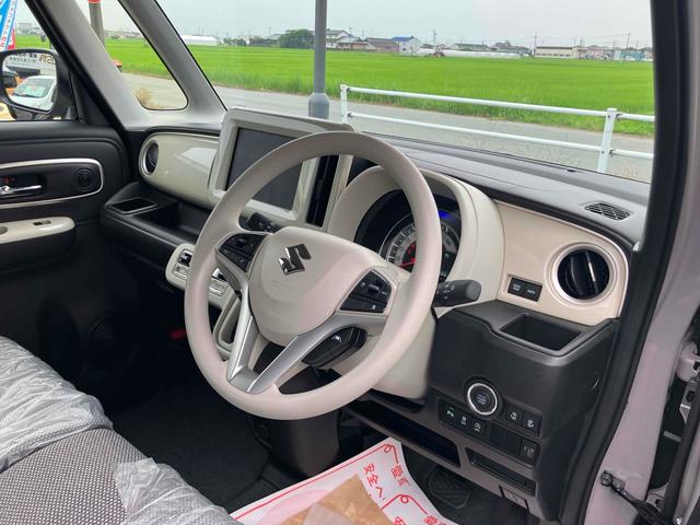 ワゴンＲスマイル ハイブリッドＸ　届け出済み未使用車　両側電動スライドドア　クリアランスソナー　オートクルーズコントロール　レーンアシスト　衝突被害軽減システム　ＬＥＤヘッドランプ　スマートキー　アイドリングストップ　電動格納ミラー（46枚目）