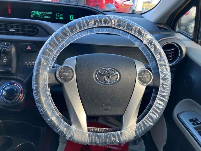 アクア G ETC アルミホイール オートライト スマートキー 電動格納ミラー シートヒーター CVT 衝突安全ボディ ABS ESC CD ミュージックプレイヤー接続可 エアコン パワーステアリング(3枚目)