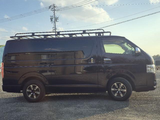 ハイエースバン ロングスーパーGL ディーゼルターボ プッシュスタート オプションLEDヘッドライト ルーフラック ス 革調シートカバー 社外アルミホイール 社外テールライト ハンドルスイッチ ビルトインETC(7枚目)