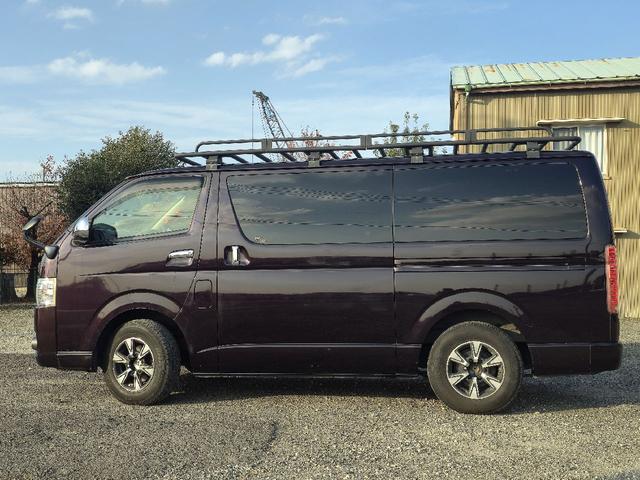 ハイエースバン ロングスーパーGL ディーゼルターボ プッシュスタート オプションLEDヘッドライト ルーフラック ス 革調シートカバー 社外アルミホイール 社外テールライト ハンドルスイッチ ビルトインETC(11枚目)