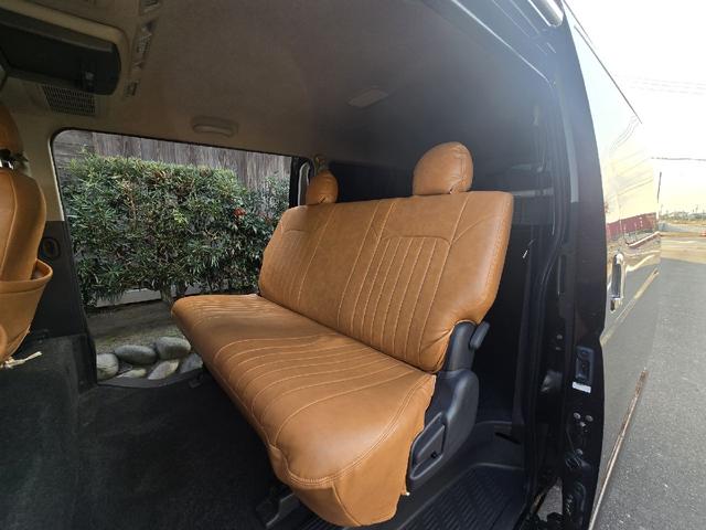 ハイエースバン ロングスーパーGL ディーゼルターボ プッシュスタート オプションLEDヘッドライト ルーフラック ス 革調シートカバー 社外アルミホイール 社外テールライト ハンドルスイッチ ビルトインETC(34枚目)