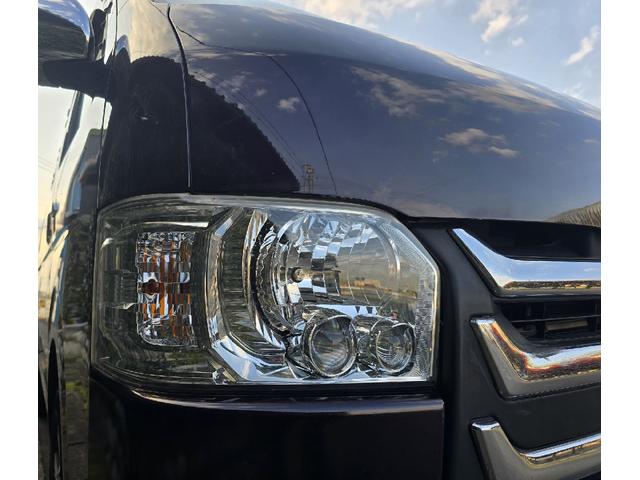 ハイエースバン ロングスーパーGL ディーゼルターボ プッシュスタート オプションLEDヘッドライト ルーフラック ス 革調シートカバー 社外アルミホイール 社外テールライト ハンドルスイッチ ビルトインETC(55枚目)