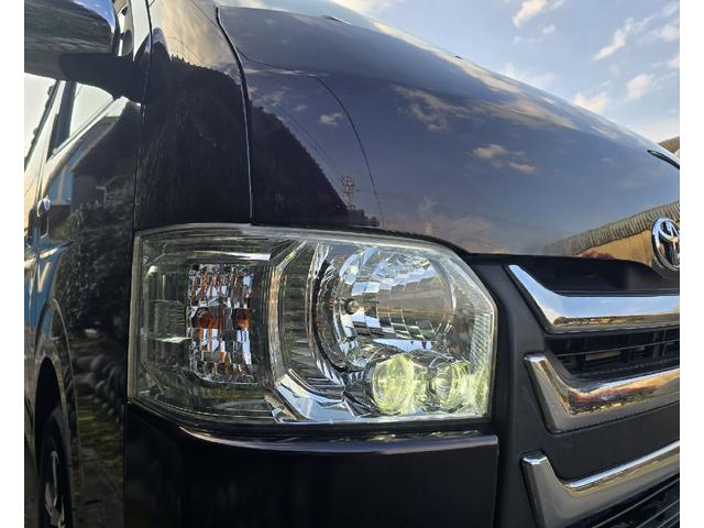 ハイエースバン ロングスーパーGL ディーゼルターボ プッシュスタート オプションLEDヘッドライト ルーフラック ス 革調シートカバー 社外アルミホイール 社外テールライト ハンドルスイッチ ビルトインETC(56枚目)