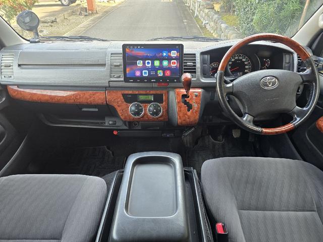 ハイエースバン ロングスーパーGL ディーゼルターボ 後席エアコン 両側スライドドア 3000cc 木調ダッシュパネル バックカメラ Android画面 オートエアコン BLUETOOTHオーディオ(12枚目)