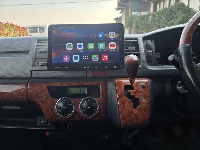 ハイエースバン ロングスーパーGL ディーゼルターボ 後席エアコン 両側スライドドア 3000cc 木調ダッシュパネル バックカメラ Android画面 オートエアコン BLUETOOTHオーディオ(15枚目)