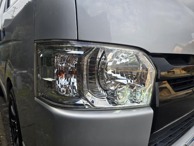 ハイエースバン ロングDX GLパッケージ ディーゼルターボ オプションLEDヘッドライト 3000cc 社外ホイール 両側スライドドア 革調シートカバー テレビ ドラレコ ナビ BLUETOOTHオーディオ バックカメラ ETC AC100V(37枚目)