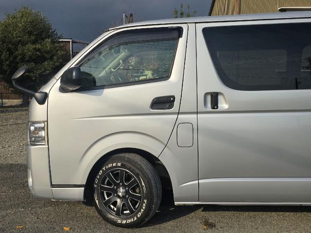 ハイエースバン ロングDX GLパッケージ ディーゼルターボ オプションLEDヘッドライト 3000cc 社外ホイール 両側スライドドア 革調シートカバー テレビ ドラレコ ナビ BLUETOOTHオーディオ バックカメラ ETC AC100V(44枚目)