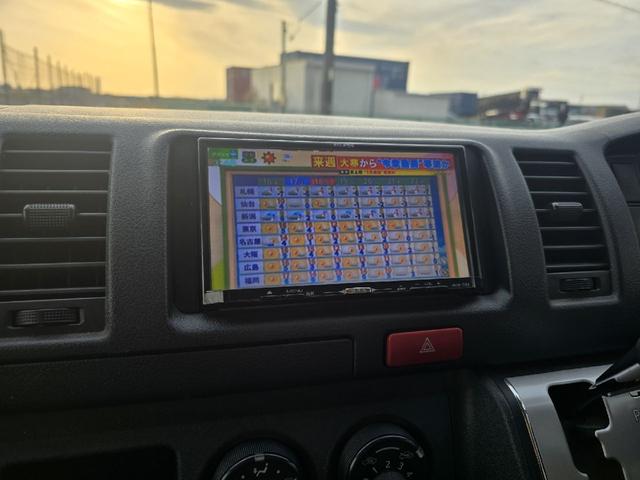 ハイエースバン ロングＤＸ　ＧＬパッケージ　ディーゼルターボ　ワンオーナー　オプションＬＥＤヘッドライト　３０００ｃｃ　ナビ　テレビ　ルーフキャリア　リアラダー　両側スライドドア　ＥＴＣ（11枚目）