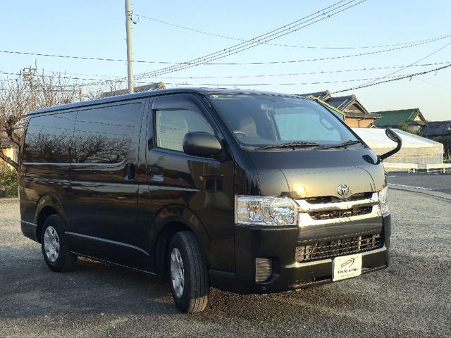 ハイエースバン ロングＤＸ　ＧＬパッケージ　ディーゼルターボ　後席エアコン　オプションＬＥＤヘッドライト　３０００ｃｃ　ナビ　テレビ　バックカメラ　ＢＬＵＥＴＯＯＴＨオーディオ　両側スライドドア　ＥＴＣ（6枚目）