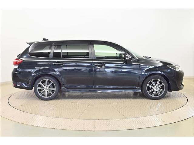 カローラフィールダー ハイブリッドG ダブルバイビー PCS インテリキー 横滑防止 ミュージックプレイヤー接続可 フルセグTV クルーズコントロール LEDヘッドライト オートエアコン ETC DVD再生 アルミホイール キーフリーシステム ナビTV(4枚目)