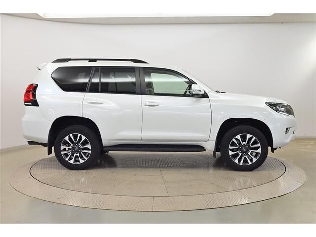 ランドクルーザープラド ＴＸ　Ｌパッケージ　リアカメラ　１オ－ナ－　スマートキ　盗難防止　キーレスエントリー　ＥＴＣ装備　３列席　寒冷地　エアコン　ＬＥＤランプ　レザー　アルミホイール　パートタイム４ＷＤ　横滑り防止システム　フルＴＶ　ＡＢＳ（4枚目）