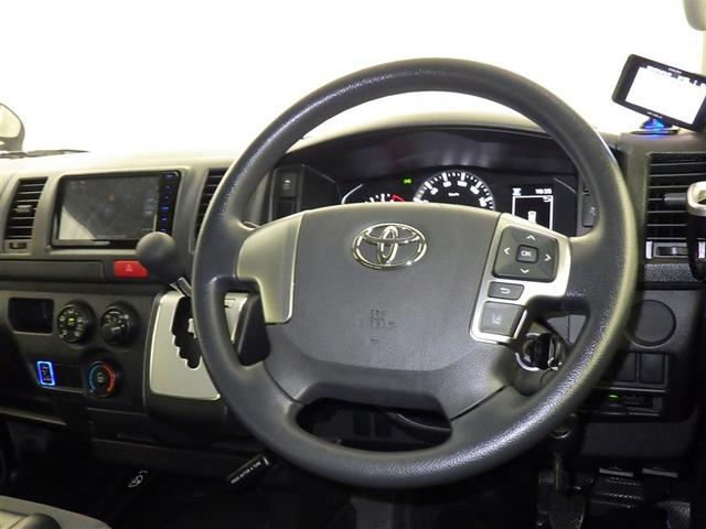 ハイエースバン ロングDX 衝突被害軽減システム メモリーナビ フルセグ バックカメラ ETC ドラレコ CD ミュージックプレイヤー接続可 DVD再生 LEDヘッドランプ 乗車定員6人 キーレス(7枚目)