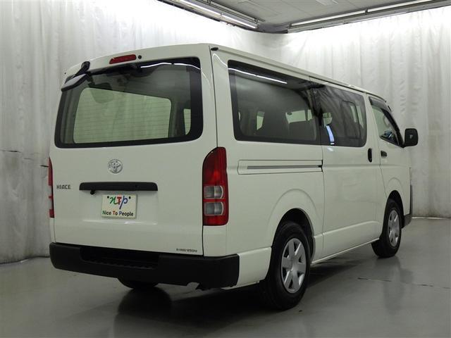 ハイエースバン ロングＤＸ　衝突被害軽減システム　メモリーナビ　フルセグ　バックカメラ　ＥＴＣ　ドラレコ　ＣＤ　ミュージックプレイヤー接続可　ＤＶＤ再生　ＬＥＤヘッドランプ　乗車定員６人　キーレス（6枚目）