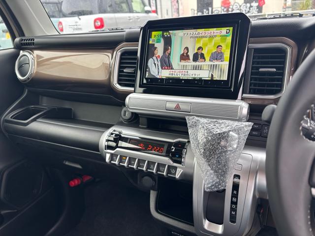 クロスビー ハイブリッドＭＺ　登録済み未使用車　ブラウンアクセント＆全方位カメラ　新品８インチナビＴＶ　オートクルーズ　クリアランスソナー　スマートキー　アイドリングストップ　衝突被害軽減システム　シートヒーター（12枚目）