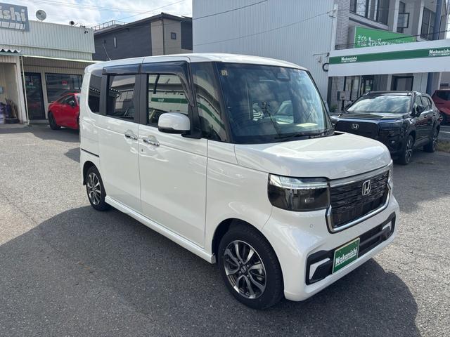 Ｎ－ＢＯＸカスタム ベースグレード　ワンオーナー　ホンダセンシング　ホンダ純正ナビ付　両側オアワースライドドア　運転席助手席シートヒーター　クラッツィオシートカバー（4枚目）