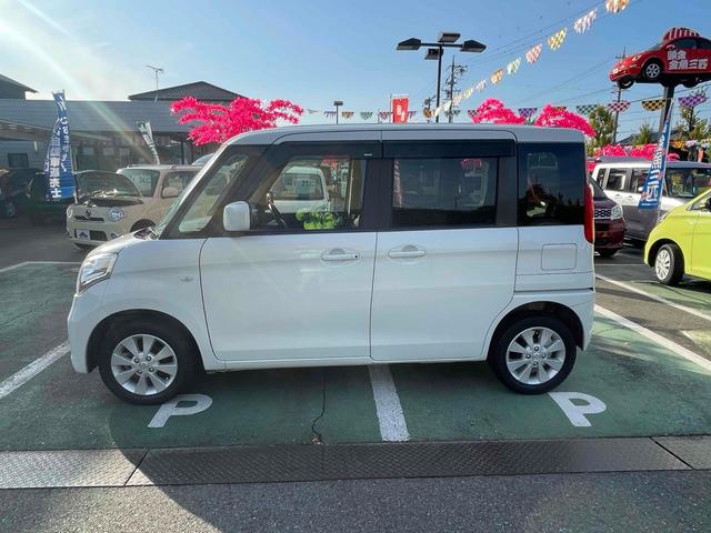 スペーシア X 両側スライドドア ナビ TV 衝突被害軽減システム スマートキー アイドリングストップ 電動格納ミラー シートヒーター ベンチシート CVT 盗難防止システム ABS ESC CD(18枚目)