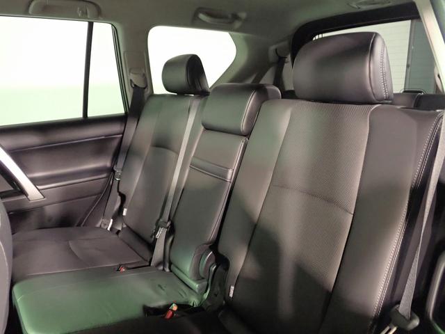 ランドクルーザープラド TX Lパッケージ 社外9型メモリーナビ フルセグTV CD&DVD再生 ブルートゥース アップルカープレイ対応 バックカメラ ETC サンルーフ 黒革シート Sヒーター&ベンチレーター 7人乗り ワンオーナー 禁煙車(22枚目)