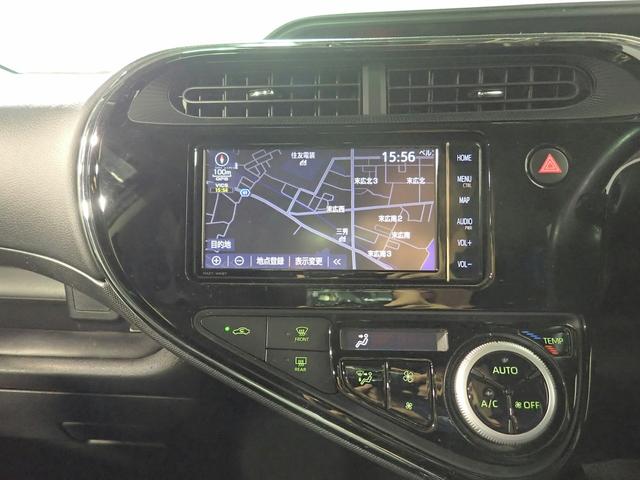 アクア クロスオーバー 純正7インチメモリーナビ フルセグTV CD&DVD再生 ブルートゥース バックカメラ ETC車載器 ハーフレザーシート オートライト オートハイビーム F&Rドラレコ 禁煙車 スマートキー(6枚目)