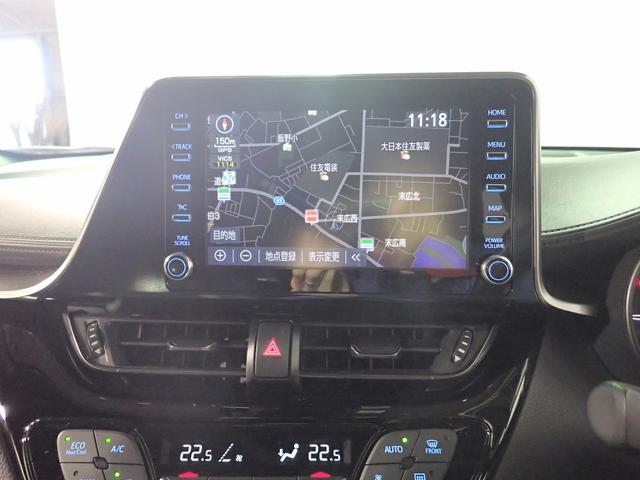 C-HR S GRスポーツ 純正8インチメモリーナビ フルセグTV ブルートゥース バックカメラ ETC車載器 専用ハーフレザーシート LEDオートライト レーダークルーズ ブラインドスポットM ワンオーナー スマートキー(6枚目)