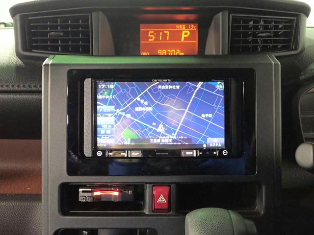トール X SAII 社外メモリーナビ CD&DVD再生 ブルートゥース バックカメラ ETC車載器 助手席側電動スライドドア スマートアシストII ステアリングスイッチ アイドリングストップ オートライト スマートキー(6枚目)