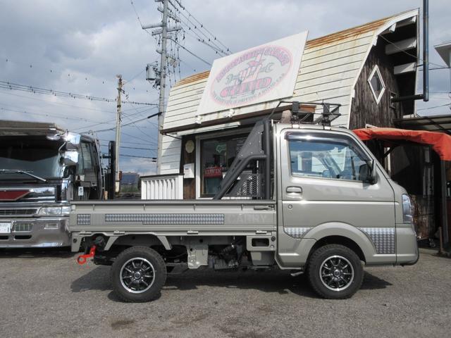 キャリイトラック KX 4WD/2インチリフトアップ/ブロックタイヤ/ロールバー/バンパーガード/ルーフキャリア/パナソニック7型ワイドナビ/デュアルカメラブレーキサポート/グー故障診断実施済み(7枚目)