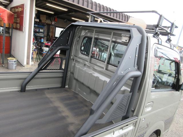 キャリイトラック KX 4WD/2インチリフトアップ/ブロックタイヤ/ロールバー/バンパーガード/ルーフキャリア/パナソニック7型ワイドナビ/デュアルカメラブレーキサポート/グー故障診断実施済み(12枚目)