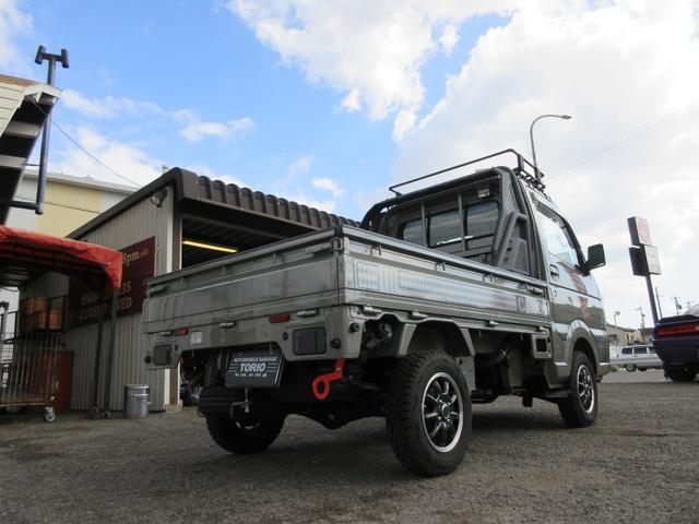 キャリイトラック KX 4WD/2インチリフトアップ/ブロックタイヤ/ロールバー/バンパーガード/ルーフキャリア/パナソニック7型ワイドナビ/デュアルカメラブレーキサポート/グー故障診断実施済み(18枚目)