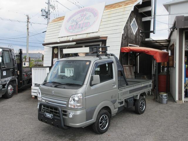 キャリイトラック KX 4WD/2インチリフトアップ/ブロックタイヤ/ロールバー/バンパーガード/ルーフキャリア/パナソニック7型ワイドナビ/デュアルカメラブレーキサポート/グー故障診断実施済み(19枚目)