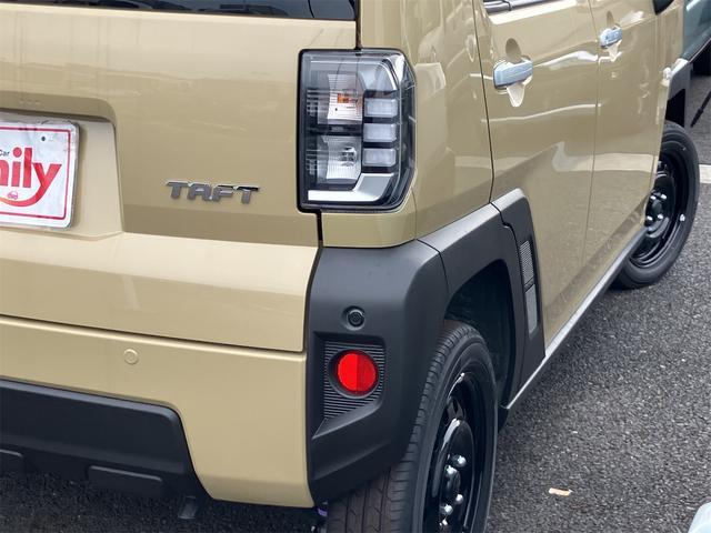 タフト Ｘ　届け出済み未使用車　クリアランスソナー　衝突被害軽減システム　オートライト　ＬＥＤヘッドランプ　スマートキー　アイドリングストップ　電動格納ミラー　サンルーフ　ＣＶＴ　盗難防止システム　ＡＢＳ　ＥＳＣ（75枚目）