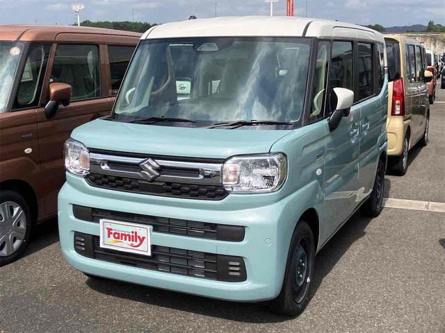 スペーシア ハイブリッドＸ　届け出済み未使用車　両側電動スライドドア　クリアランスソナー　衝突被害軽減システム　オートライト　ＬＥＤヘッドランプ　スマートキー　アイドリングストップ　電動格納ミラー　シートヒーター　ベンチシート（16枚目）