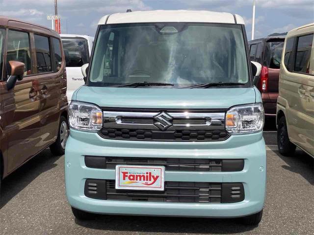 スペーシア ハイブリッドＸ　届け出済み未使用車　両側電動スライドドア　クリアランスソナー　衝突被害軽減システム　オートライト　ＬＥＤヘッドランプ　スマートキー　アイドリングストップ　電動格納ミラー　シートヒーター　ベンチシート（17枚目）
