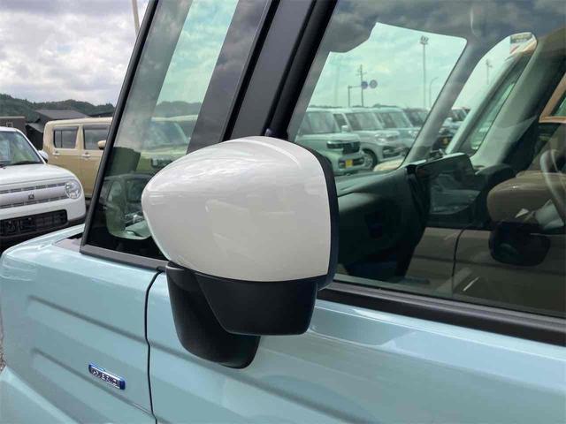 スペーシア ハイブリッドＸ　届け出済み未使用車　両側電動スライドドア　クリアランスソナー　衝突被害軽減システム　オートライト　ＬＥＤヘッドランプ　スマートキー　アイドリングストップ　電動格納ミラー　シートヒーター　ベンチシート（43枚目）