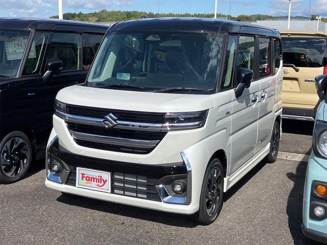 スペーシアカスタム ハイブリッドＸＳ　届け出済み未使用車　両側電動スライドドア　クリアランスソナー　オートクルーズコントロール　レーンアシスト　衝突被害軽減システム　オートライト　ＬＥＤヘッドランプ　スマートキー　アイドリングストップ（16枚目）