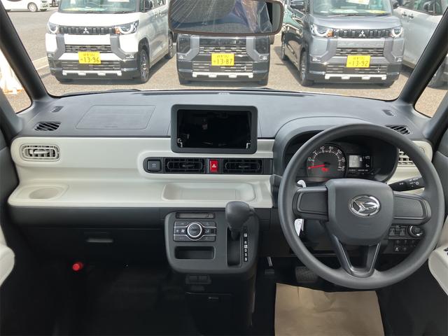 ムーヴキャンバス ストライプスＸ　届け出済み未使用車　両側電動スライドドア　クリアランスソナー　衝突被害軽減システム　オートライト　スマートキー　アイドリングストップ　電動格納ミラー　ベンチシート　ＣＶＴ　盗難防止システム　ＡＢＳ（6枚目）